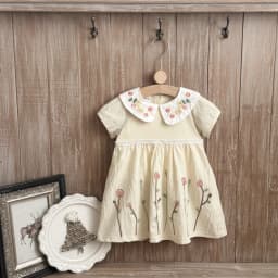 Summer New Girls Infant Floral Embroidery Dress Breathable Baby Princess Dress 0-3 Years Cute Short Sleeve Dress