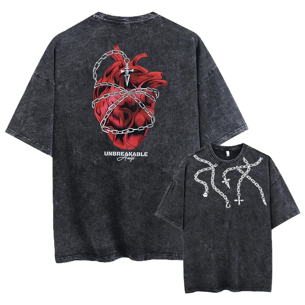 2026 New Anime Hunter X Hunter Washed New Arrival Mens Clothes Tee Shirt Homme Graphic T-Shirts Men Tshirt for Men Ropa Hombre