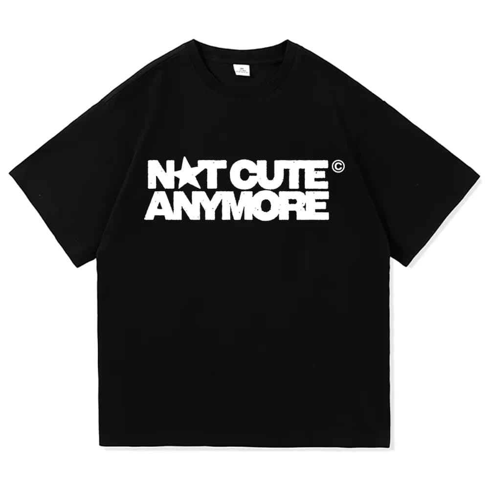 ILLIT Not Cute Anymore Album TShirt Fashion Men/women Clothing Harajuku High Quality Tops Cotton TShirts Male Tees Vintage