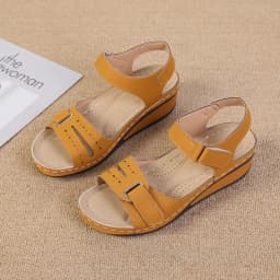 2026 New Open Toe Fashion Women's Sandals Summer Soft Sexy Womens Sandals Wedge Buckle Women's Orthopedic Sandal Footwear 35-43