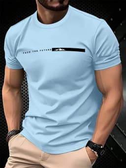 Simple Letter 3D Printed Sports Quick-dry Breatha MenT-Shirt Outdoor Street Harajuku Y2K Casual Fashion Summer Short Sleeve top