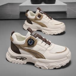 2026 Spring New Sports Shoes for Men, Thick-Soled Sports Korean Style Casual Dad Shoes, Breathable Low-Top Running Shoes, Versatile