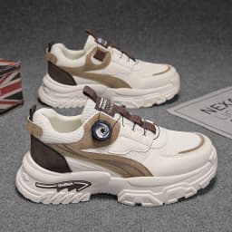 2026 Spring New Sports Shoes for Men, Thick-Soled Sports Korean Style Casual Dad Shoes, Breathable Low-Top Running Shoes, Versatile
