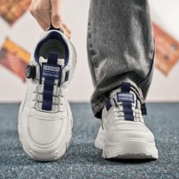 2026 Spring New Sports Shoes for Men, Thick-Soled Sports Korean Style Casual Dad Shoes, Breathable Low-Top Running Shoes, Versatile