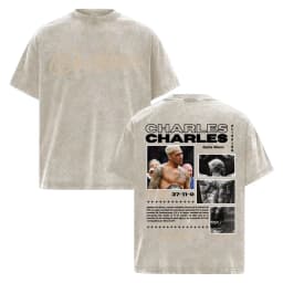 Charles Oliveira Do Bronx Vintage Washed T Shirt Men Women Harajuku Classic Oversized T Shirts High Quality Cozy Cotton T-shirts