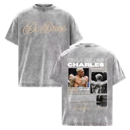 Charles Oliveira Do Bronx Vintage Washed T Shirt Men Women Harajuku Classic Oversized T Shirts High Quality Cozy Cotton T-shirts