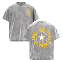 Charles Oliveira Do Bronx Vintage Washed T Shirt Men Women Harajuku Classic Oversized T Shirts High Quality Cozy Cotton T-shirts