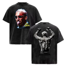 Charles Oliveira Do Bronx Vintage Washed T Shirt Men Women Harajuku Classic Oversized T Shirts High Quality Cozy Cotton T-shirts