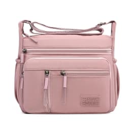 Fashion Multi-Pockets Crossbody Bag Waterproof Large Capacity Shoulder Bag Nylon Messenger Handbag Women