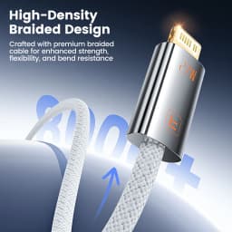 Toocki 27W USB C to Lightning Fast Charging Cable for iPhone 14 13 12 Pro Max Xs 2.4A USB A to iP Zinc Alloy Data Cable for iPad