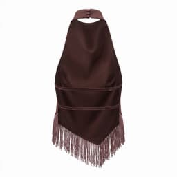 Fashion Solid Color Fringe Halter Neck Cami Top Slim Fit Sleeveless Women's Vacation Streetwear Tank Tops