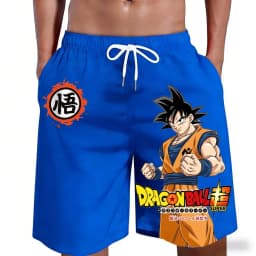 2026 Dragon Ball Super Goku Beach Short Men Women Kids Retro Anime Graphic Swim Trunks Casual Cotton Summer Holiday Board Shorts