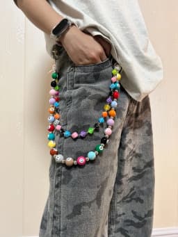 Original DIY Colorful Dice Billiards Chain For Pants Fashionable Men And Women Accessories Y2K Style Multi-Functional Keychain