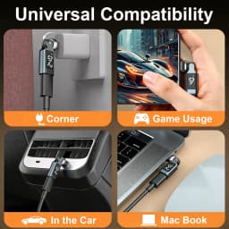 240W Type C Adapter 540° Rotation OTG Converter 180°USB C to Type-C Digital Display Connector for iPhone 17 Samsung S26 Macbook