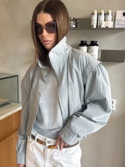 SLTNX Women's Short Trench Coats Fashion Simple Design Solid Stand Long Sleeve Zipper Windbreaker  Autumn New Casual Lady Jacket