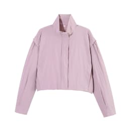 SLTNX Women's Short Trench Coats Fashion Simple Design Solid Stand Long Sleeve Zipper Windbreaker  Autumn New Casual Lady Jacket
