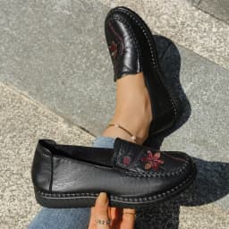 Women Shoes Ultra-Light Polyurethane Sole Artificial Leather Shoes Woman 2026 Summer Ladies' Single Shoes