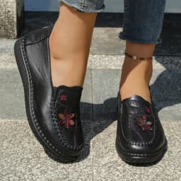 Women Shoes Ultra-Light Polyurethane Sole Artificial Leather Shoes Woman 2026 Summer Ladies' Single Shoes
