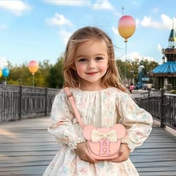 Mibasies Toddler Purse Girl Gifts Princess Cartoon Kids Crossbody Bag Fashionable Mini Shoulder Bag for Girls Cute Letter A-Z