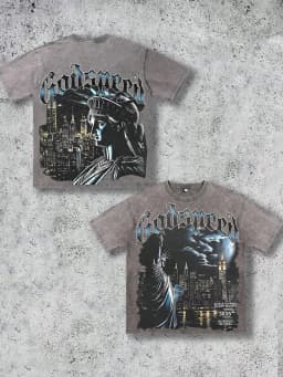 2026 Summer New Men's T-shirt with 3D Angel Pattern Print Street Casual Fashion Comfortable Soft Breathable Lightweight