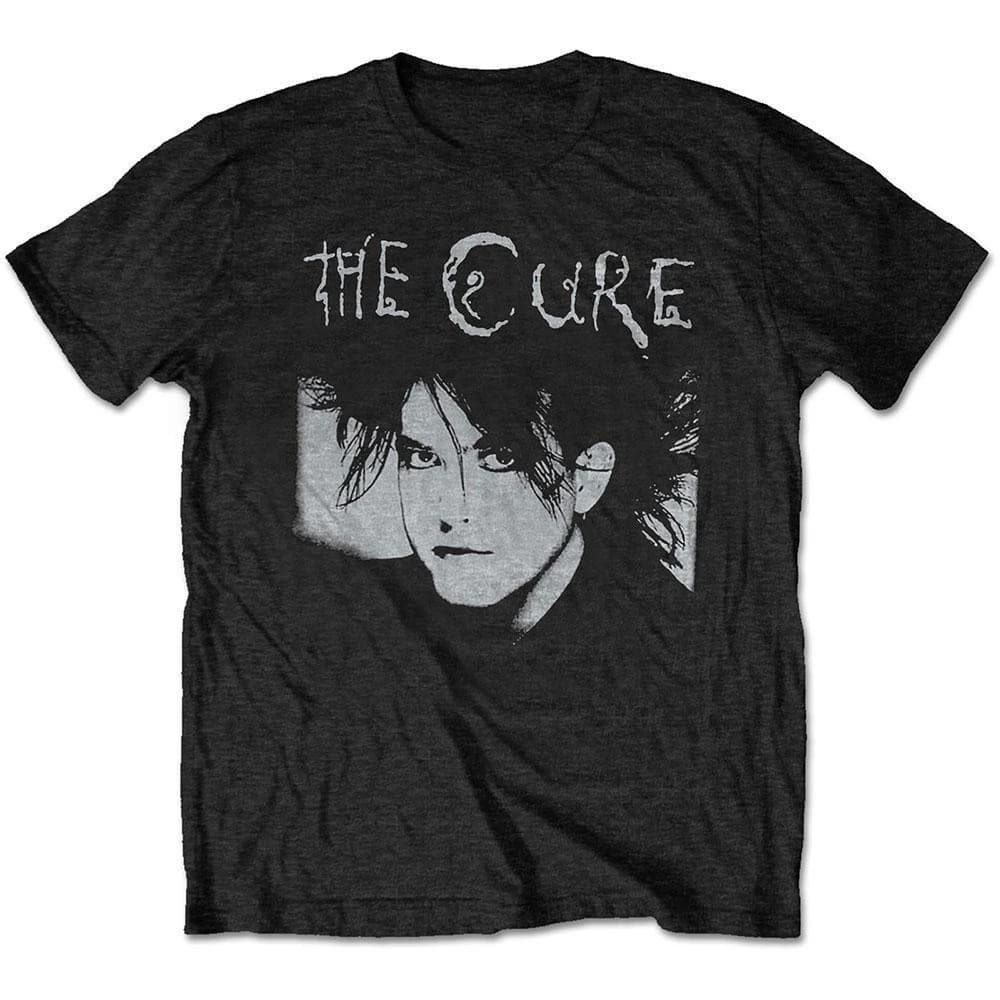 The Cure Robert Smith Portrait Print Cotton T-Shirt Gothic Post Punk Streetwear Unisex Crew Neck Short Sleeve Tee