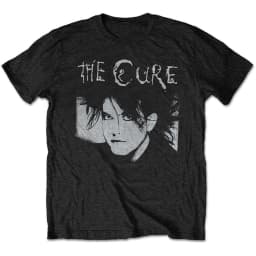 The Cure Robert Smith Portrait Print Cotton T-Shirt Gothic Post Punk Streetwear Unisex Crew Neck Short Sleeve Tee