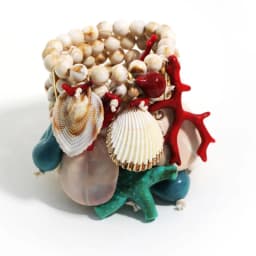 Statement Bohemian Style Multi-layer Beaded Shell Bracelet Set Handmade for Women Girl