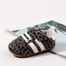 Hot Selling Baby Unisex First Walking Toddler Shoes For 0-18 Months Leopard Print Design Fashion And Comfortable High Quality