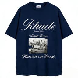 Niche High Street Retro Vintage Cotton100% Poster Short Sleeve Men Loose T-Shirt Breathable Sweat Absorbent Durable Unisex Style