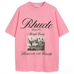 Niche High Street Retro Vintage Cotton100% Poster Short Sleeve Men Loose T-Shirt Breathable Sweat Absorbent Durable Unisex Style