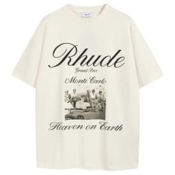 Niche High Street Retro Vintage Cotton100% Poster Short Sleeve Men Loose T-Shirt Breathable Sweat Absorbent Durable Unisex Style