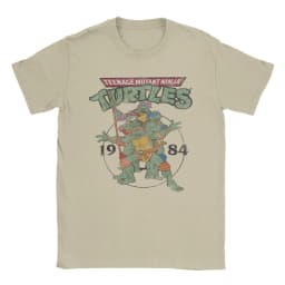 Ninja Turtles Classic Circle 1984 T Shirt Men's Cotton Funny T-Shirt O Neck Tee Shirt Short Sleeve Clothing 6XL