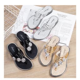 Women's summer flip-flops, new style, flat sandals, lightweight, fashionable, casual, beach sandals, seaside sandals