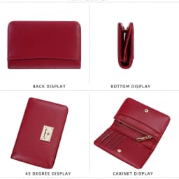 High-Quality New Women's Short Wallet High Capacity Card Clips Simple Zipper Coin Pocket Photo Holder Wallet for Girls