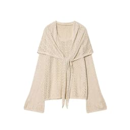 TAFAFXY 2026 Spring Women Sets Long Sleeve O-Neck Shawl Hollow-out Knitted Pullovers Loose Sweaters Midi Skirt Casual Suits