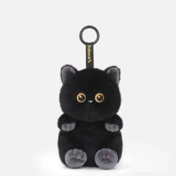 15cm Cute Cat Plush Keychain Black White Coffee Soft Stuffed Animal Bag Charm Pendant Cat Lover Birthday Gift