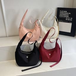 Solid Personality Portable Solid Color Shoulder Bags for Women 2026 Casual Fashion New Large Capacity Crossbody Bags