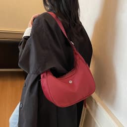 Solid Personality Portable Solid Color Shoulder Bags for Women 2026 Casual Fashion New Large Capacity Crossbody Bags