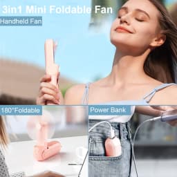Mini USB Fan Handheld Personal Fan Cooling Fold Fan For Camping Home Travel Outdoors USB Rechargeable Portable Fan Mini Fan
