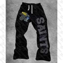 3D Cartoon Printed Casual Sports Pants Breathable Fashionable European American Style for Adults And Children