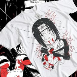 Naruto Summer New Uchiha Bloodline Anime Printed T-shirt Men's Cotton Neutral Casual Family Set Short T-shirt Top
