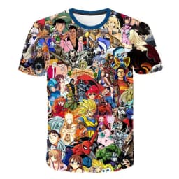 2026 Summer Dragon Ball Retro Fitness T-shirt Men's Oversized 3D Printed Short-sleeved Family Unisex Children's Sports Shirt
