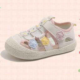 Children's Sandals Pink Star Soft Sole Kids Shoes for Ages 1-8 New Summer Sports Sandals for Kids Toddlers Baby Girl Shoes