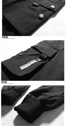 2026 New Trendy Solid Color Pants, Multi Flap Pocket Men's Cargo Pants, Loose Casual Outdoor Pants, Men's Work Pants Oversized