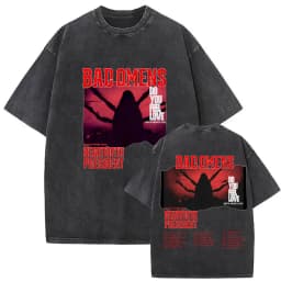 Washed Vintage Bad Omens Do You Feel Love Tour 2026 Graphic T Shirt Men Women Clothing Retro Rock Gothic Metal Street T-shirts