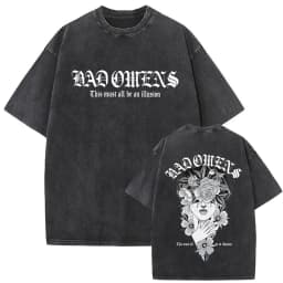 Washed Vintage Bad Omens Do You Feel Love Tour 2026 Graphic T Shirt Men Women Clothing Retro Rock Gothic Metal Street T-shirts