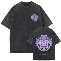 Washed Vintage Bad Omens Do You Feel Love Tour 2026 Graphic T Shirt Men Women Clothing Retro Rock Gothic Metal Street T-shirts