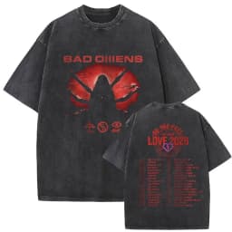 Washed Vintage Bad Omens Do You Feel Love Tour 2026 Graphic T Shirt Men Women Clothing Retro Rock Gothic Metal Street T-shirts