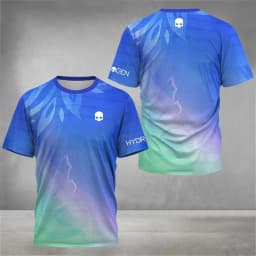 Skull Gradient Splash T-Shirt Men Women Sport Graphic Tee 3D Printing Summer Casual Fashion Streetwear Baseball Cap