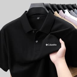 100% Pure Cotton Summer New Men's Short-Sleeved Polo Shirt, Comfortable and Breathable High-End Brand Designer Embroidered T-Shi